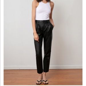 New! Pixie Market Jesse Vegan Leather Trousers